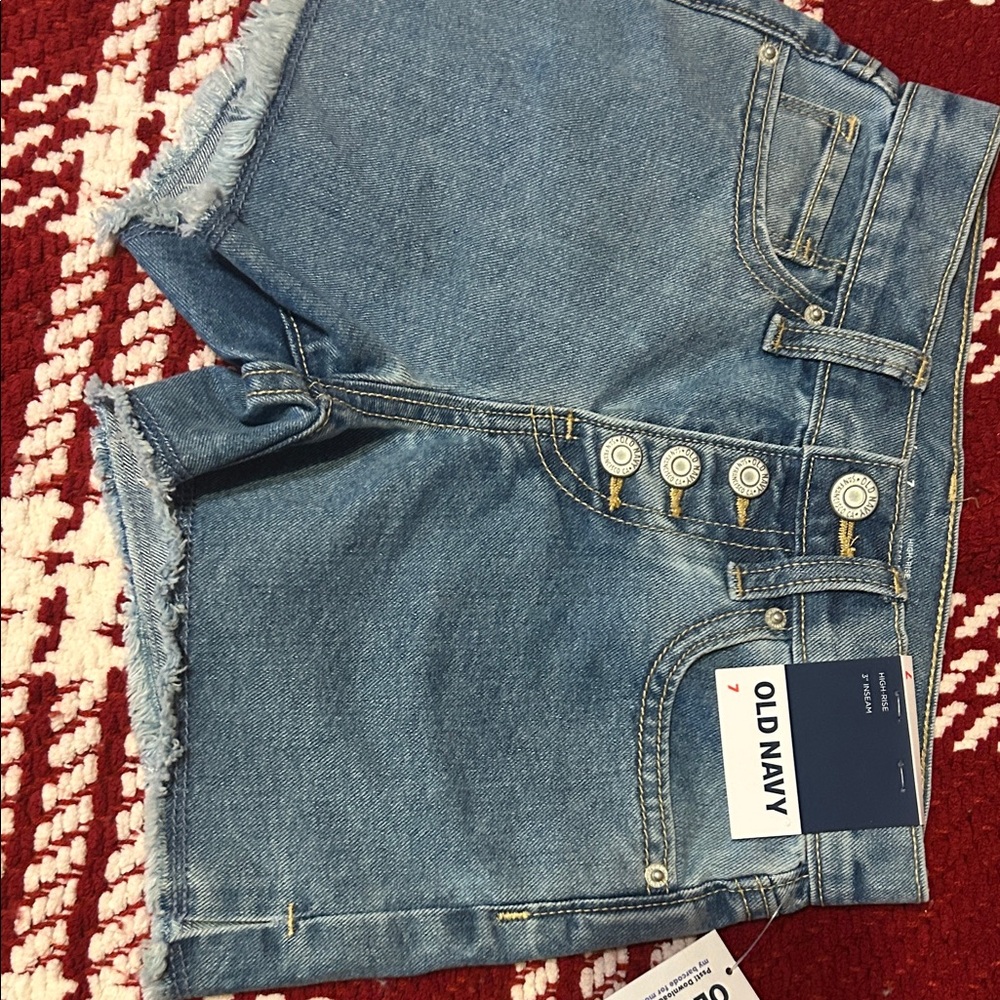 Old Navy Light Blue Denim Cutoff Shorts